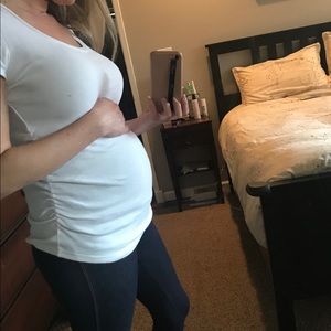 Maternity White T-shirt Size Small